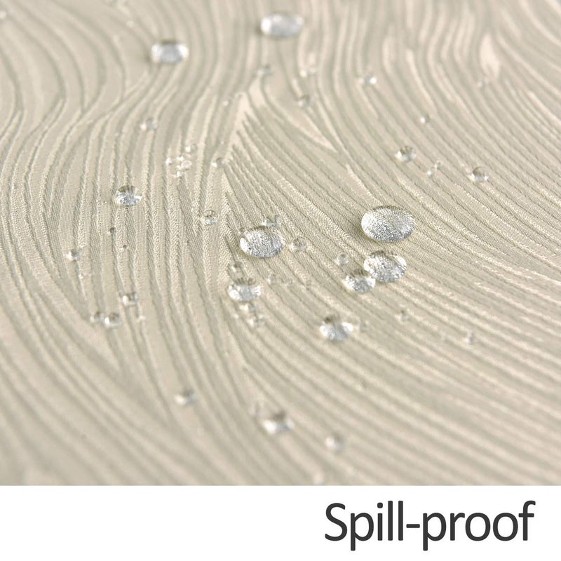 maxmill Jacquard Table Cloth Swirl Pattern Spillproof Wrinkle Resistant Heavy Weight Soft Tablecloth for Kitchen Dinning Tabletop Outdoor Picnic Rectangle 52 x 70 Inch Beige - Image 5